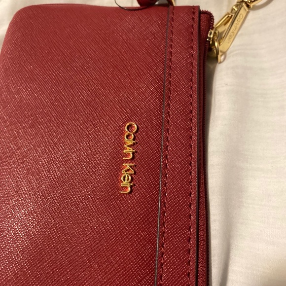 Calvin Klein Saffiano Red Wristlet - Picture 4 of 5